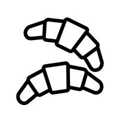 Croissant icon template