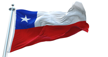 Chile. flag on transparent background 4k
