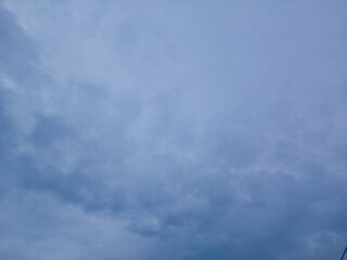 clouds in the blue sky in the evening, nature view.