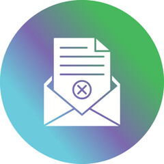 Rejection Of A Letter Icon