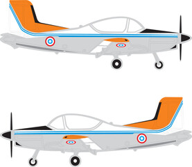 PAC CT/4E Airtrainer airplane in the background