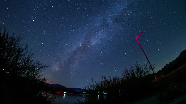 Galaxy starry sky time-lapse photography