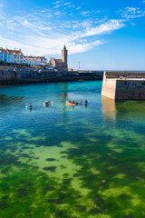 Obraz premium Porthleven Harbour, Porthleven, Helston, Cornwall, England, UK