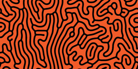 Abstract organic seamless pattern in black and white