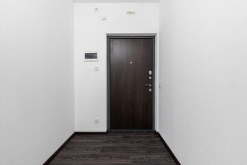 Empty white room without decoration and renovation