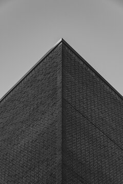 photo of an urban building with geometric patterns