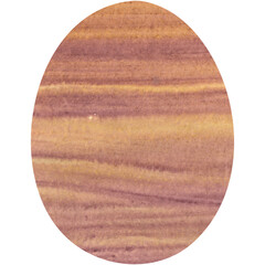 Brown watercolor Easter egg. Oval shape for design. Transparent PNG Clipart