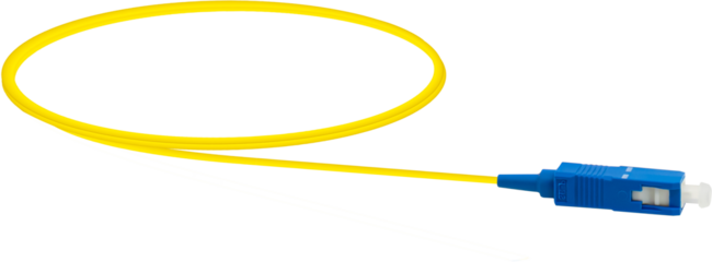 Fiber Optic Patch Cord on isolated white background