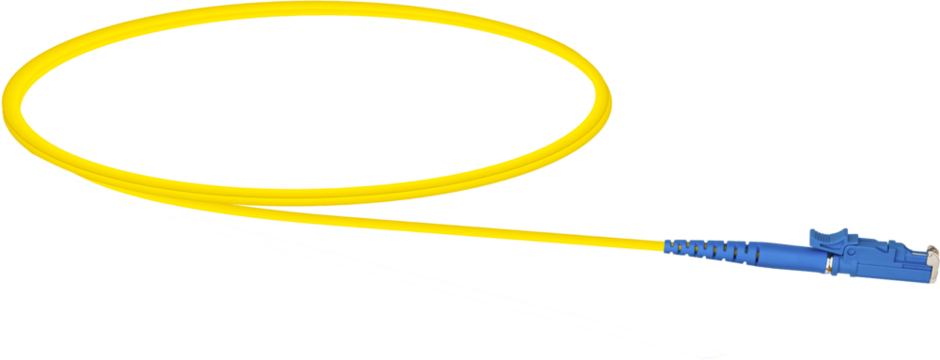 Fiber Optic Patch Cord on isolated white background