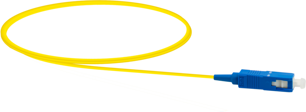 Fiber Optic Patch Cord on isolated white background