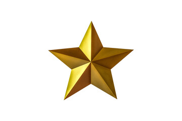 金色の星形の立体