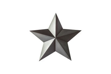 銀色の星形の立体