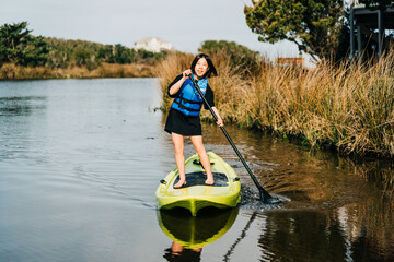 person on a kayak