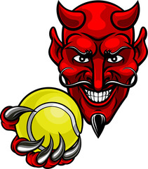 Devil Tennis Sports Mascot