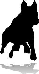 Dog Silhouette Pet Animal