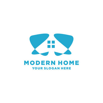 Modern home logo icon vector image