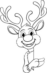 Reindeer Christmas Cartoon Character