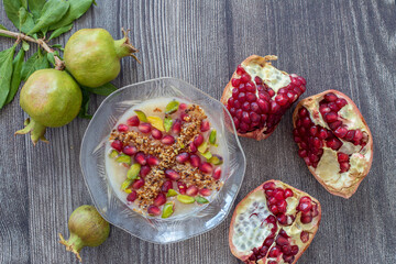 Traditional delicious Turkish dessert; Ashura (Asure)