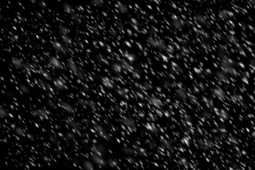 Schneeoverlay - weiße flocken auf schwarzem Untergrund im modus negativ multiplizieren anzuwenden