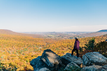Fototapeta premium portrait of a woman in fall