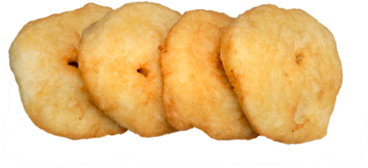 deep fried dough. Traditional Turkish breakfast food (pisi) on isolated white background