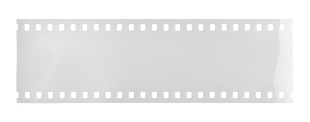 Blank gray film strip isolated