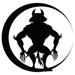 Halloween monsters in autumn