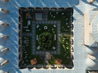 Renovated Selimiye Mosque Drone Photo, Edirne City Center, Turkey