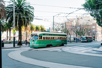 Obraz premium bus in the city