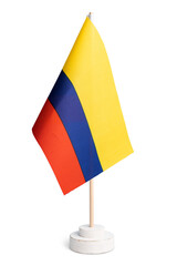 table flag of Colombia isolated © Formatoriginal