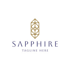 luxury sapphire logo design
