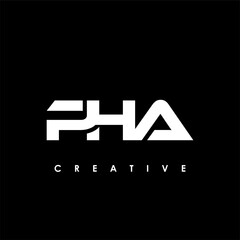 PHA Letter Initial Logo Design Template Vector Illustration