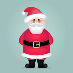 Santa Claus, vector illustration for postcard, cover, packaging, invitation, banner, poster