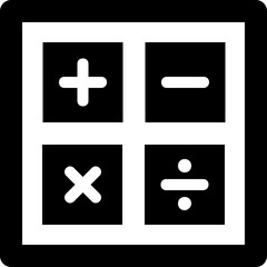 Math Symbols Vector Icon 