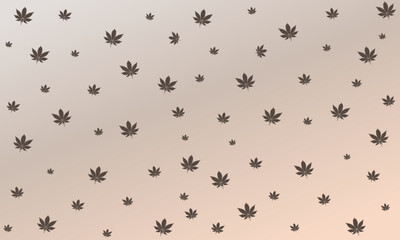 Obraz na płótnie Canvas cannabis weed marijuana ganja kush leaf background pattern design