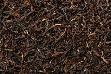 Indian Ambootia Darjeeling tea close up full frame as background