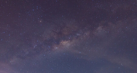 Fototapeta na wymiar dark night with star. The constellation with the blue sky.