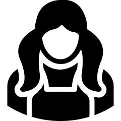 School Girl Vector Icon 