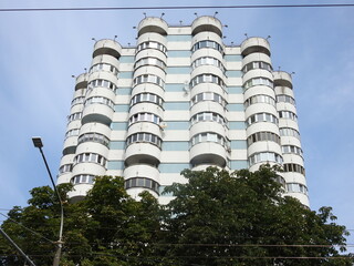 modern ugly building in minsk, belarus