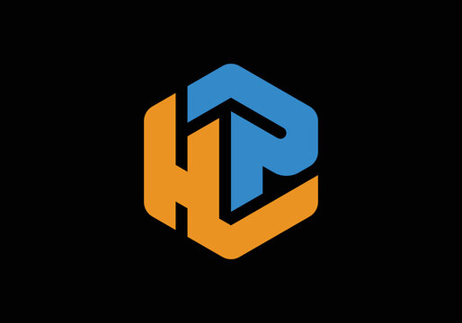HLP Initial Monogram Letter hlp Logo Design Vector Template H L P Polygonal Letter Logo Design