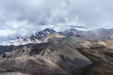 From the pan de azucar peak with an altitude of 4,680 above sea level in the national park sierra...