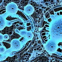 Bacteria virus or germs microorganism cells. Medical illustration. 3d illustration. A high resolution 3d rendering