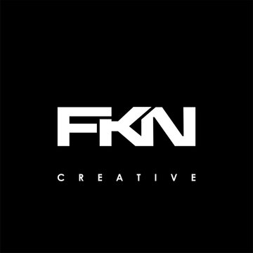 FKN Letter Initial Logo Design Template Vector Illustration