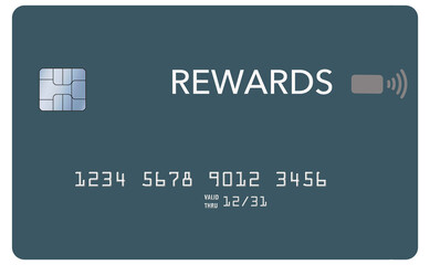 Here is a  reward credit card. It is 3-D and generic.