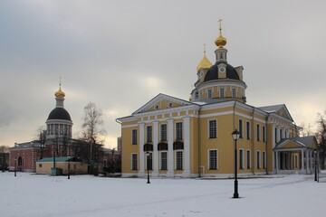 Pokrovsky Cathedral and Church of the Nativity in Rogozhskaya Sloboda in Moscow