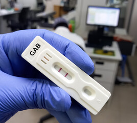 Rapid test cassette for Gabapentin urine drug test. Set therapeutic dose. Epilepsy, seizures.