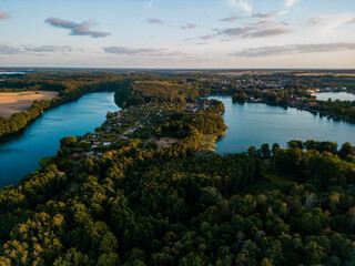 Fototapeta na wymiar view of the lake - mecklenburg lakeland