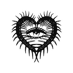 vector illustration of a centipede with concept eyes