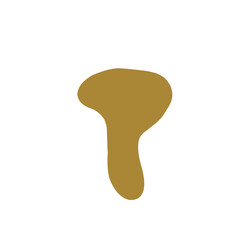 Golden Abstract Shape