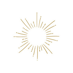 Obraz premium Sun Shine Outline